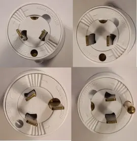 Adaptateur prise EURO (femelle) vers USA/Australie (Mâle, avec terre escamotable)