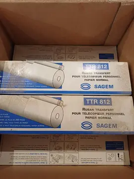 6 rouleaux de ruban tranfert pour télécopieur