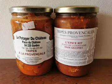 2 conserves de tripes provençales