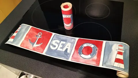 Frise papier peint "Marin"