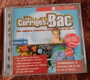 Dvd corrigés Bac s de 1998