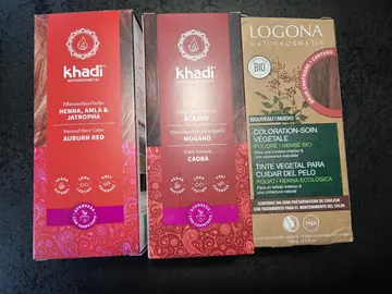 Lot de colorations végétales biologiques