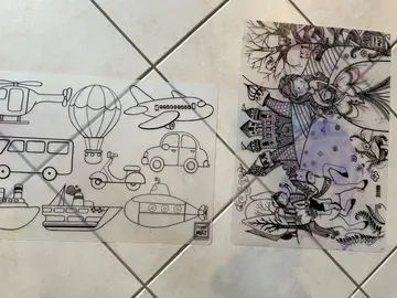 set coloriage lavable