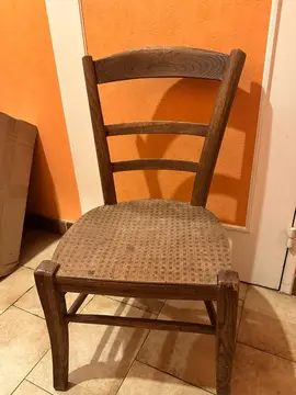 chaise bois assise basse