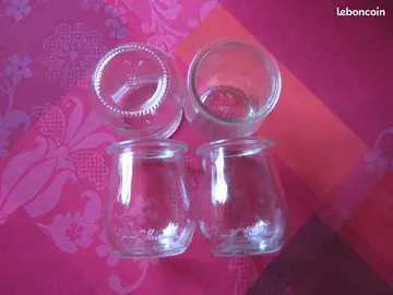 Pots de yaourts en verre "Bonne maman"