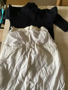 hiver, Fille, jupe et pull