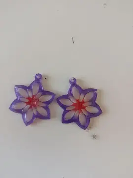 boucle d oreille résine