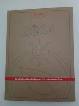 Agenda Veolia 2024 - 27 cm x 20 cm - Neuf