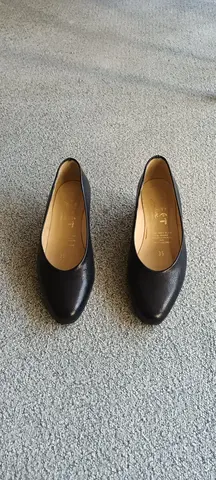 Escarpins cuir bleu marine, taille 35