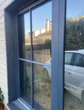 DEUX BAIES VITRÉES BOIS DOUBLE VITRAGE