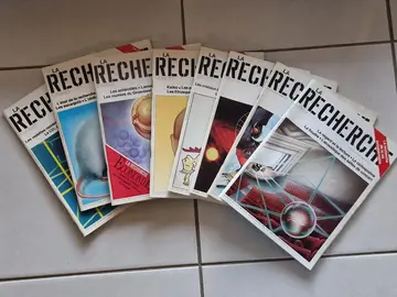 Lot de 8 revues "La recherche" (années 1980 à 1989)