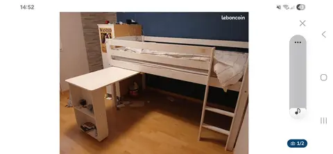 lit sureleve en bois