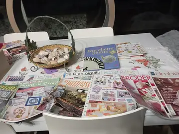 magazines point de croix, broderie etc