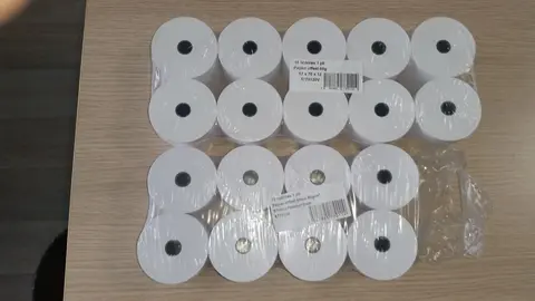 18 rouleaux papier offset 57x70x12mm pour calculatrice