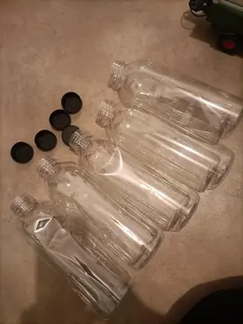 5 bouteille en plastique neuf
