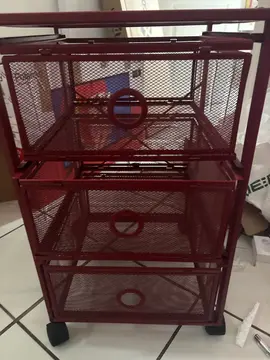 étagère à roulettes