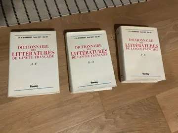 Dictionnaires des Litteratures de Langue Française - 3 Volumes