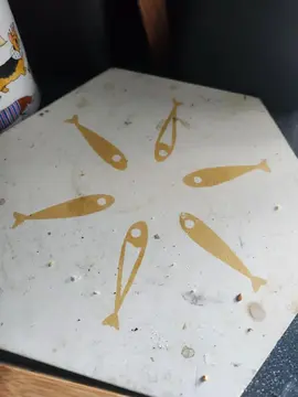 dessous de plat thème poissons dorés