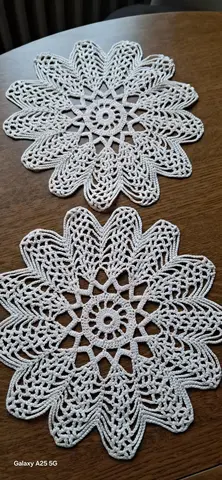 napperons rose très très pâle