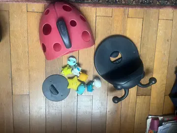 coccinelle porte jouets de bain