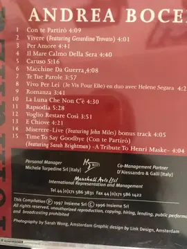 CD ANDREA BOCELLI