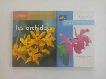 2 livres illustrés sur les orchidées