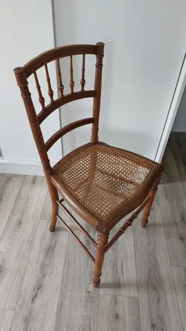 Chaise bois et paille