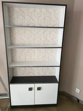 meuble étagére avec electricité interrieure pour lumiere