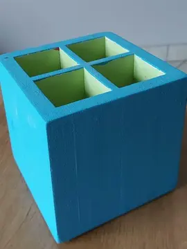 pot à crayon en bois