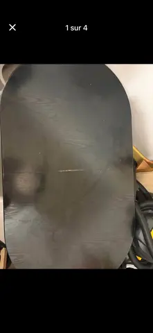 table basse en bois à roulette avec son coffre intérieur