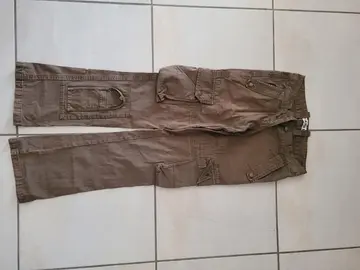 pantalon cargo taille S vert kaki