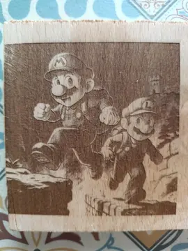 gravure Luigi et Mario