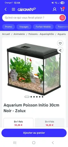 recherche un aquarium pour mes enfants