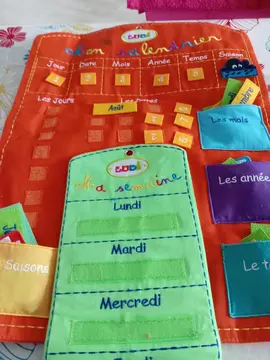 Calendrier en tissu enfants