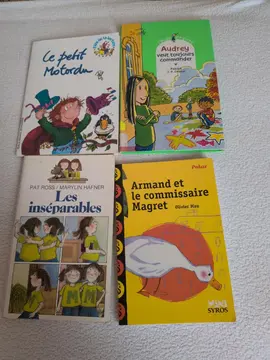 4 livres pour enfants. . réservés à Christine