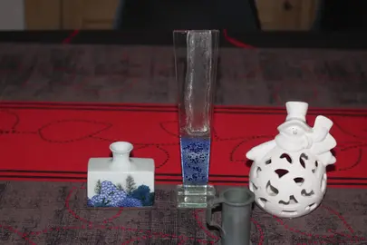 soliflore et petit objets décoratifs