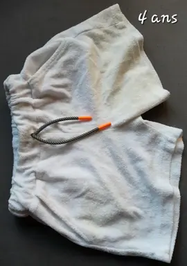 short éponge 4 ans à reblanchir