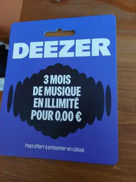 3 mois abonnement gratuit DEEZER