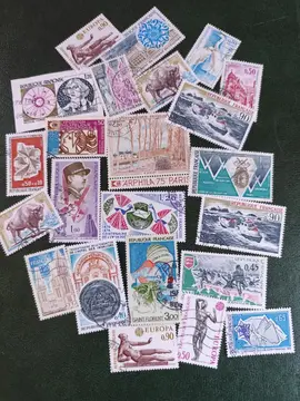 lot timbres France 1974..