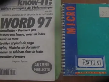 3 livres pour apprendre excel word