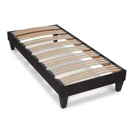 sommier 90 x 200 Bellecour, cadre tissu noir