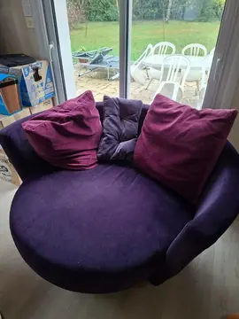 fauteuil rond tournant