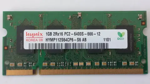 Barrette mémoire SO-DIMM DDR2 1 Go (PC2-6400S) pour portable