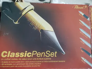 ensemble stylo encre, bille