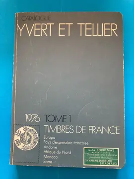 catalogue timbres Yvert et Tellier 1976