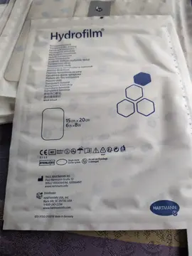 9 pansements transparents hydrofilm 15 x20 cm
