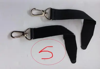 [Pour GABRIEL] Paire de lanières velcro avec mousqueton (#5)