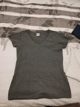 Lot de 3 T-shirts col V 100% coton