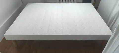 sommier tapissier à lattes 140x190 cm