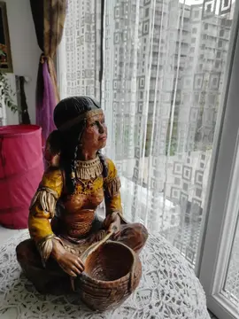 indienne faite en plâtre